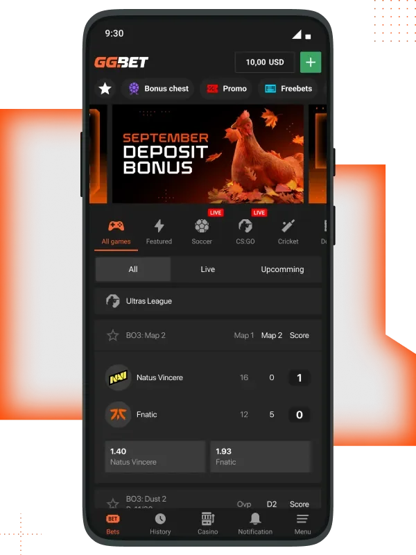 GGBet Képernyőkép 1